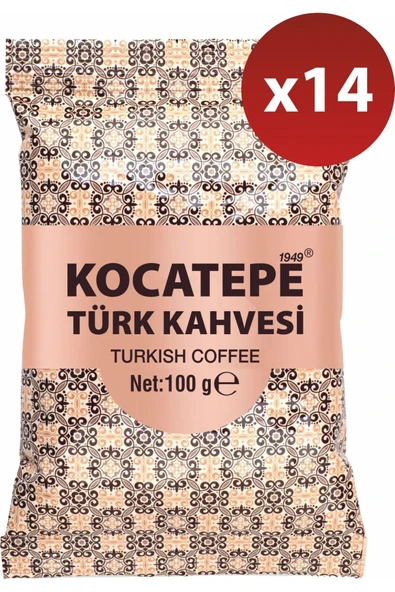 KOCATEPE KAHVE Kocatepe 100 gram Türk kahvesi 14 lü ürün görseli 1