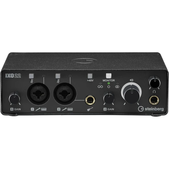 Steinberg IXO22 - Mobil Uyumlu 2x2 USB Ses Kartı (Siyah) ürün görseli 1