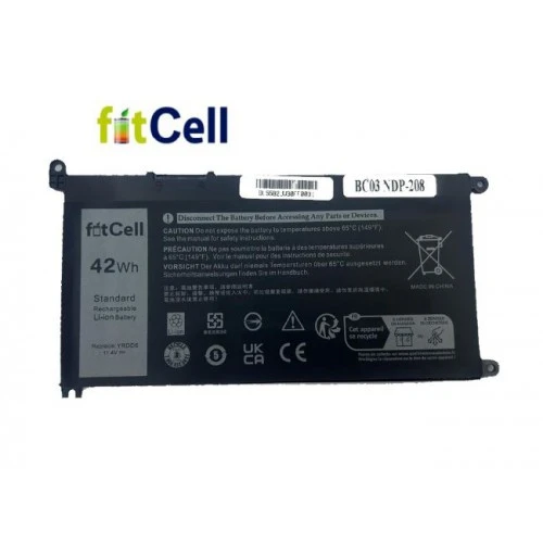 Fitcell Dell inspiron 3480 inspiron 5582 Notebook Batarya - Pil ürün görseli 1