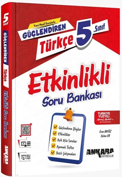 Ankara 2025 5. Sınıf Türkçe Güçlendiren Etkinlikli Soru Bankası Güncel Müfredat ürün görseli 1