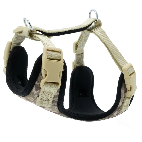 Doggie Yumuşak Softlu Köpek Göğüs Tasması 40/45 cm Kamuflaj Açık ürün görseli 1