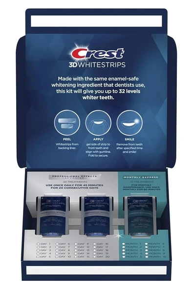 Crest 3D Whitestrips Level 20 + Level 12 Set - Resim 3