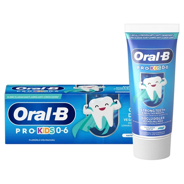 Oral-B Pro Kids Güçlü Dişler Diş Macunu 50 ml 4 Adet ürün görseli 1