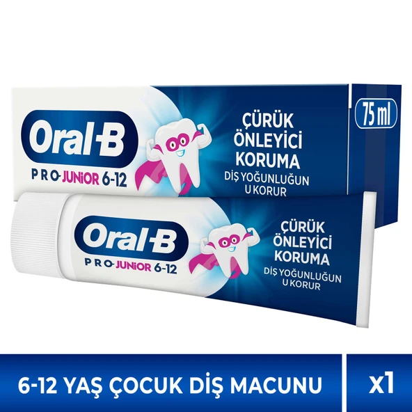 Oral-B Pro Junior Çürük Önleyici Koruma Diş Macunu 75 ml 4 Adet ürün görseli 1