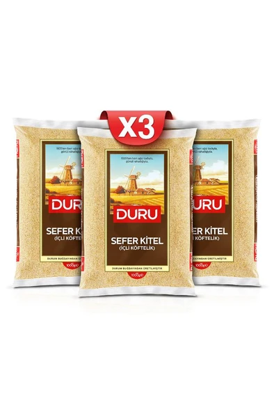 DURU BULGUR 1KG SEFER KITEL*3 ADET ürün görseli 1