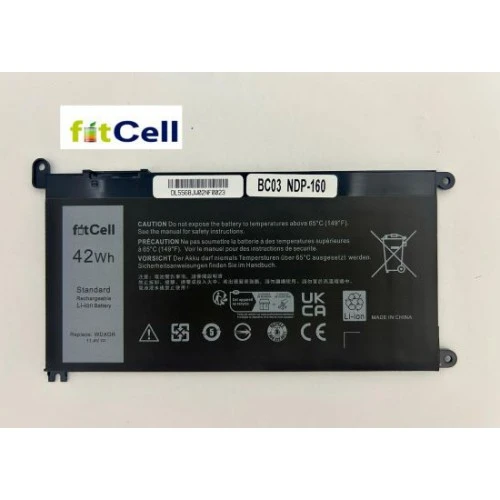 Fitcell Dell P66F P66F001  , Dell P62F P62F001 Notebook Batarya - Pil ürün görseli 1