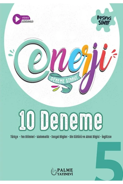 Palme Yayınevi 5. Sınıf Enerji Tüm Dersler 10 Deneme Sınavı ürün görseli 1