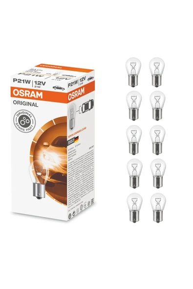 7506 P21w 93 Sinyal Stop Ampul 12v 21w 10 Adet Tek Duy Düz ürün görseli 1
