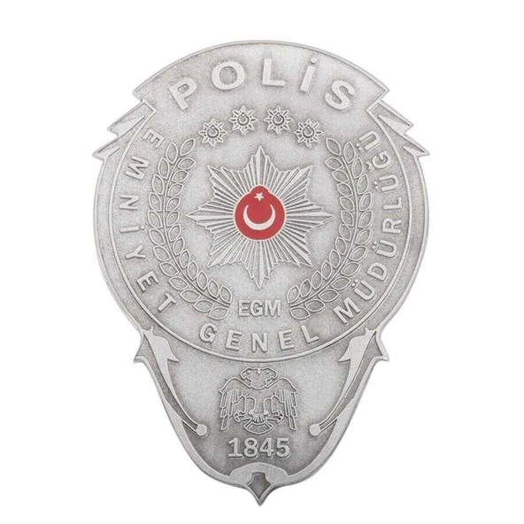 Single Sword Polis Metal Cüzdan Rozeti - Resim 2