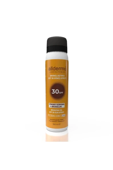 ALLDERMO Bronzlaştırıcı Güneş Spreyi Spf30 150 ml ürün görseli 1