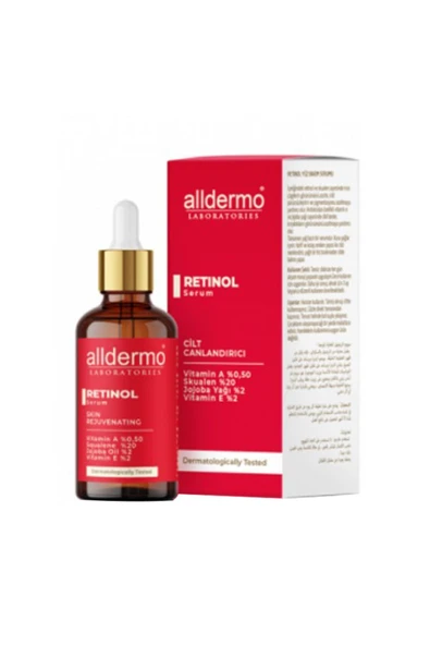 ALLDERMO Retinol Cilt Canlandırıcı Gece Serumu 30 ml ürün görseli 1