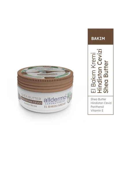 ALLDERMO El Bakım Kremı Shea Butter Hındıstan Cevızı 150 Ml ürün görseli 1