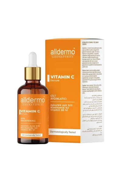 ALLDERMO Cilt Aydınlatıcı Vitamin C Serum 30ml ürün görseli 1