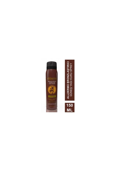 ALLDERMO BRONZİNG DRY OIL AEROSOL SPREY 150 ML ürün görseli 1