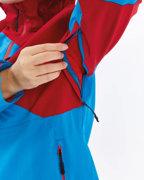 Mapamyumco Windbreaker Kadın Ceket-MAVİ-KIRMIZI - Resim 8
