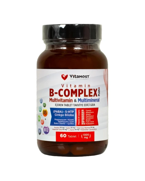B-COMPLEX PLUS 60 TABLET ürün görseli 1
