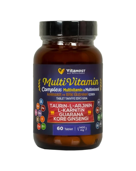 MULTİ VİTAMİN COMPLEX 60 TABLET ürün görseli 1