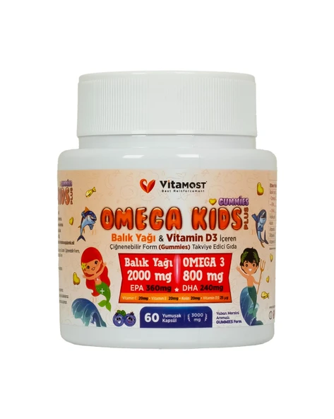 OMEGA KİDS PLUS 60 JELIBON ürün görseli 1