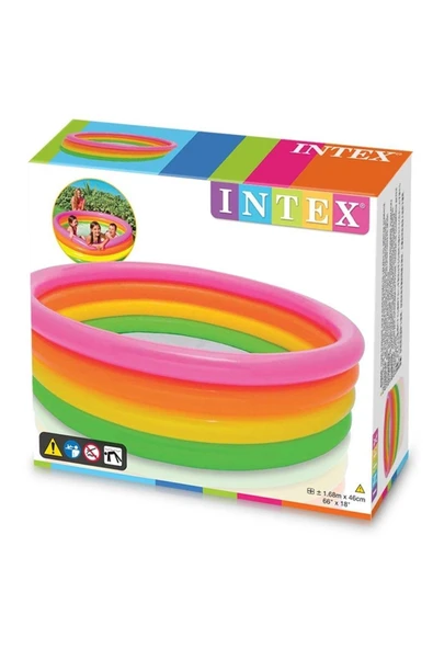 INTEX 4 Boğumlu Sunset Havuz 168x46 Cm - Resim 2