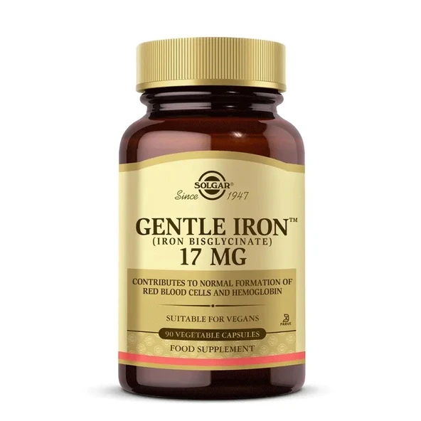 Solgar Gentle Iron 17mg 90 Kapsül ürün görseli 1