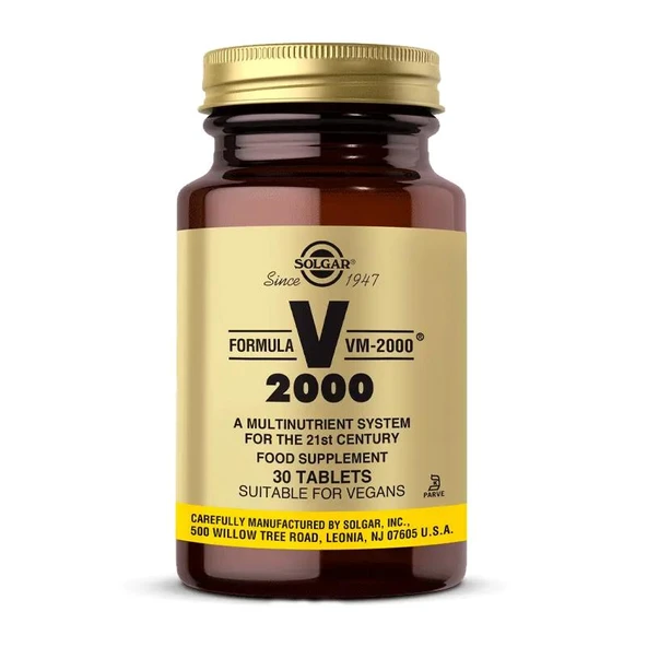 Solgar VM 2000 Multi Vitamin 30 Tablet ürün görseli 1