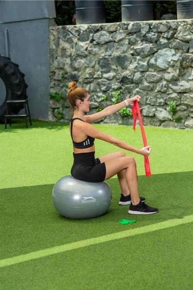 Slazenger Active Pilates Set (55 Cm Gymball + Pilates Bandı + Loop Band) ürün görseli 1
