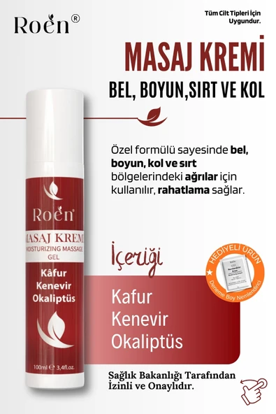 Ağrı Ve Masaj Kremi, Kafur Ve Kenevir Içeren Ağrı Masaj Kremi 100 ml ürün görseli 1