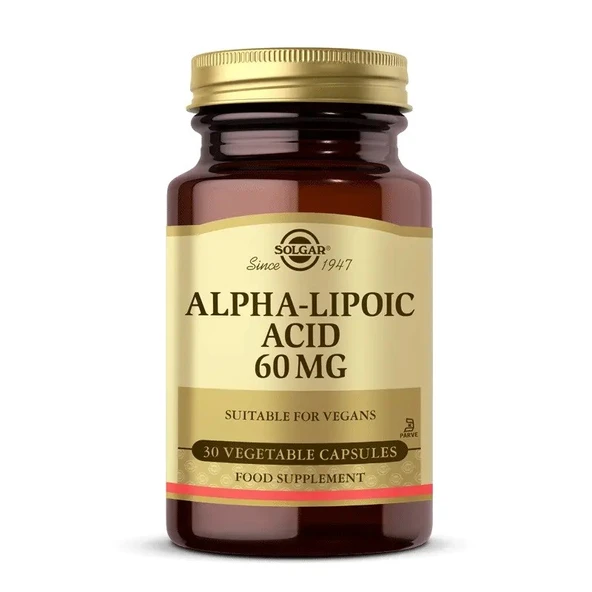 Solgar Alpha Lipoic Acid 60mg Vegi Kapsül 30lu ürün görseli 1