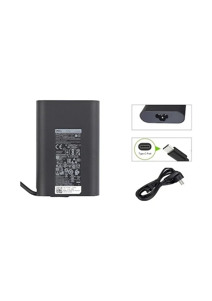 DELL 20 Volt 3.25 Amper 65W Type-C Uçlu Orijinal Notebook Adaptör DP/N: 02YK0F 2YK0F JJV9D 0JJV9D 0V ürün görseli 1