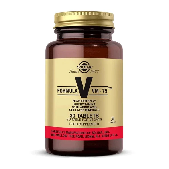 Solgar VM 75 Multi Vitamin 30 Tablet ürün görseli 1