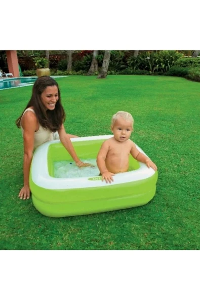 INTEX Mini Kare Havuz Yeşil 86cm ürün görseli 1