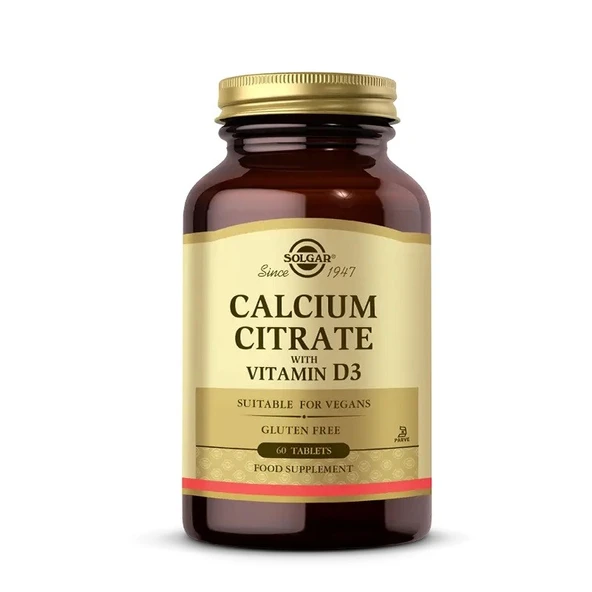 Solgar Calcium Citrate with Vitamin D3 60 Tablet ürün görseli 1