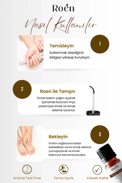 Tırnak Bakım Yağı, Tırnak Eti Bakım Yağı, Tırnak Güçlendirici Doğal Tırnak Bakım Yağı 20ml ürün görseli 1