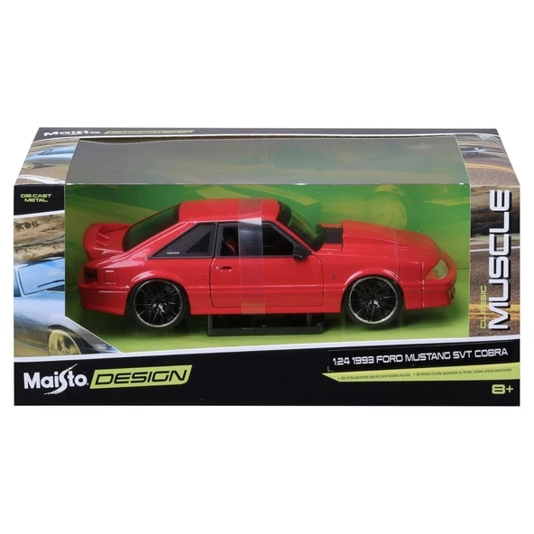 MAY 32549 1:24 1993 Ford Mustang SVT Cobra Model Araba -Necotoys ürün görseli 1