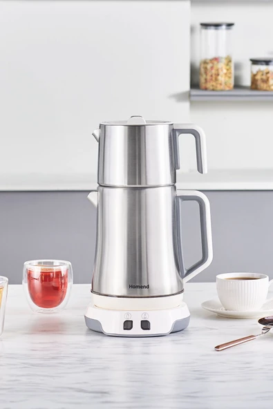 Royaltea Elegant 1775h Konuşan Çay Makinesi Inox Beyaz ürün görseli 1