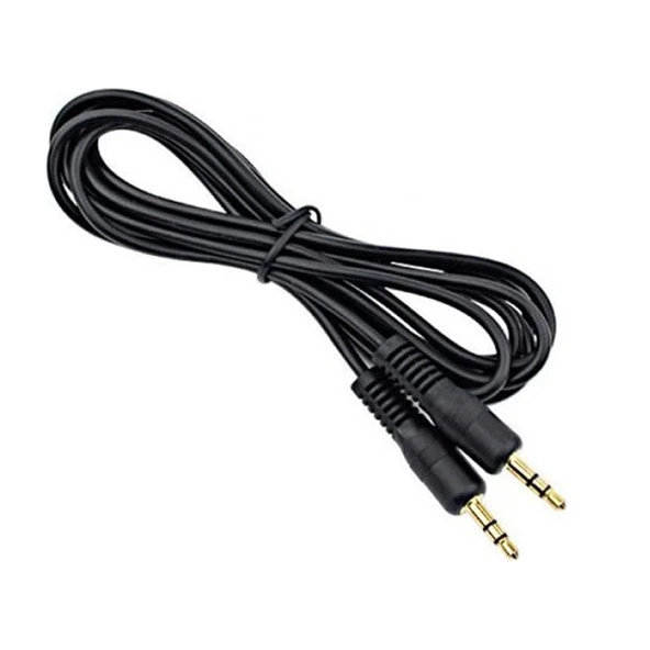 Powermaster PM-26896 Siyah 3.5 Mm Stereo Erkek-Erkek 1.5 Metre Aux Kablo ürün görseli 1