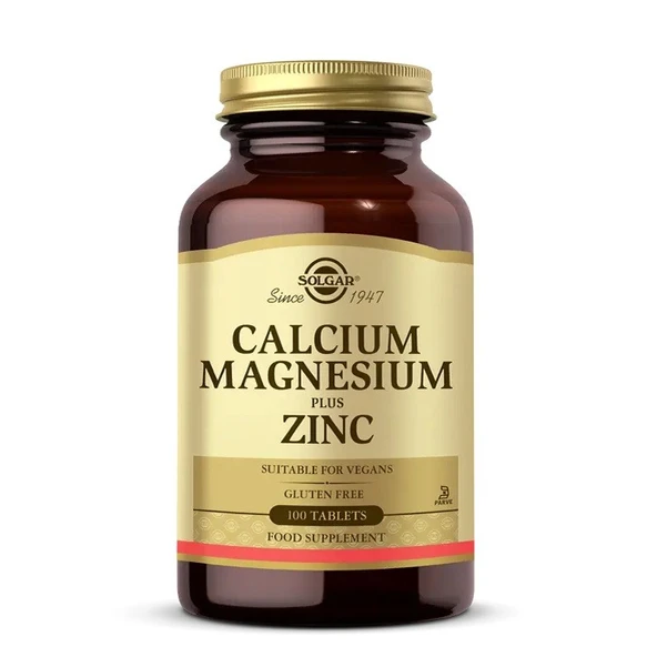 Solgar Calcium Magnesium Plus Zinc 100 Tablet ürün görseli 1