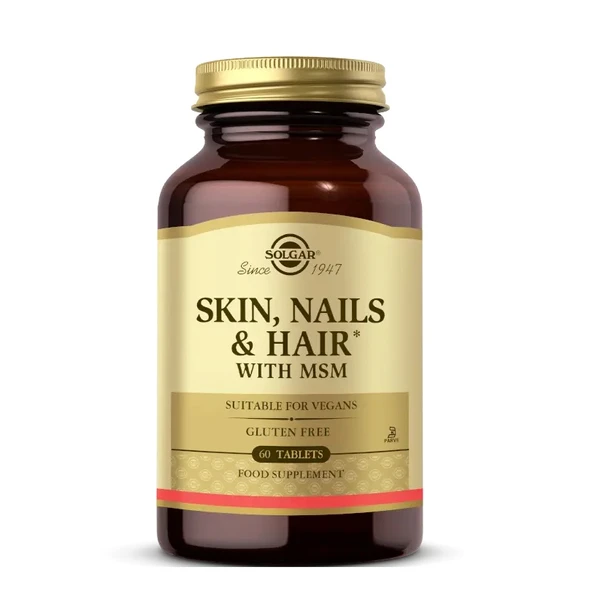Solgar Skin, Nails, Hair With MSM 60 Tablet ürün görseli 1