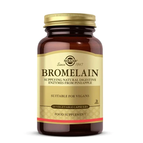 Solgar Bromelain 150mg 60 Kapsül ürün görseli 1