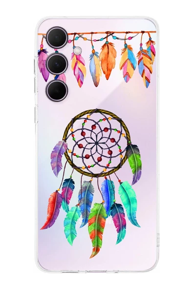 PrintiFy  Galaxy A56 ile Uyumlu Nazar Boncuğu 6 Baskılı Kamera Korumalı Şeffaf Silikon Kılıf ürün görseli 1