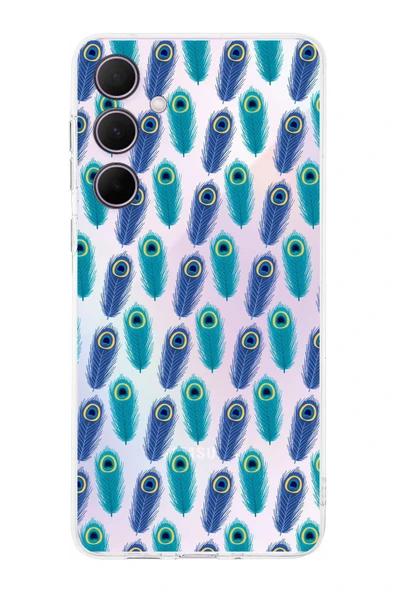 PrintiFy  Samsung Galaxy A56 ile Uyumlu Nazar Boncuğu 4 Baskılı Kamera Korumalı Şeffaf Silikon Kılıf ürün görseli 1
