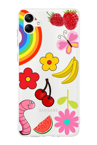 PrintiFy  Samsung Galaxy  A16 ile Uyumlu 1mm Slim Fit Water Color 5 Baskılı Şeffaf  Kılıf ürün görseli 1