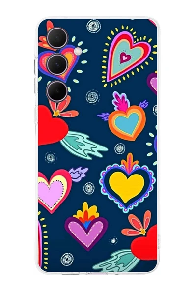 PrintiFy  Samsung Galaxy A36 ile Uyumlu Retro Color 3  Kamera Korumalı Şeffaf  Kılıf ürün görseli 1