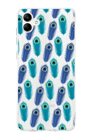 PrintiFy  Galaxy A26 ile Uyumlu 1mm Slim Fit Nazar Boncuğu 4 Baskılı ŞeffafKılıf ürün görseli 1