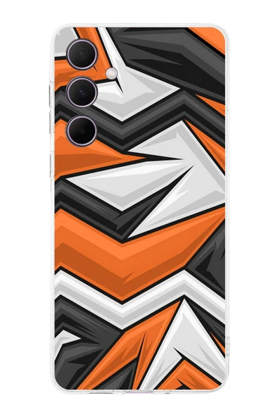 PrintiFy  Samsung Galaxy A56 ile Uyumlu Kamera Korumalı Grafiti Tasarımlı Şeffaf Silikon Kılıf ürün görseli 1