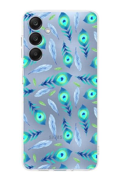 PrintiFy  Samsung Galaxy A26 ile Uyumlu Nazar Boncuğu 3 Baskılı Kamera Korumalı Şeffaf Silikon Kılıf ürün görseli 1