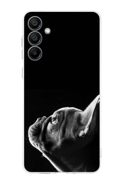 PrintiFy  Samsung Galaxy  A16 ile Uyumlu Köpek 1 Kamera Korumalı Şeffaf Kılıf ürün görseli 1