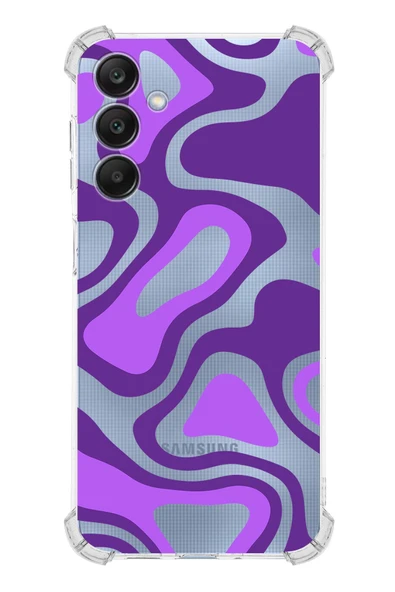 PrintiFy  Samsung Galaxy A26 ile Uyumlu Kamera Korumalı Renkli Desen Tasarımlı Şeffaf Silikon Kılıf ürün görseli 1