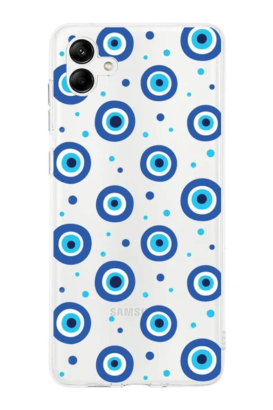 PrintiFy  Galaxy A26 ile Uyumlu 1mm Slim Fit Nazar Boncuğu 1 Baskılı ŞeffafKılıf ürün görseli 1