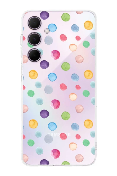 PrintiFy  Galaxy A36 ile Uyumlu Water Color 6  Kamera Korumalı Şeffaf  Kılıf ürün görseli 1
